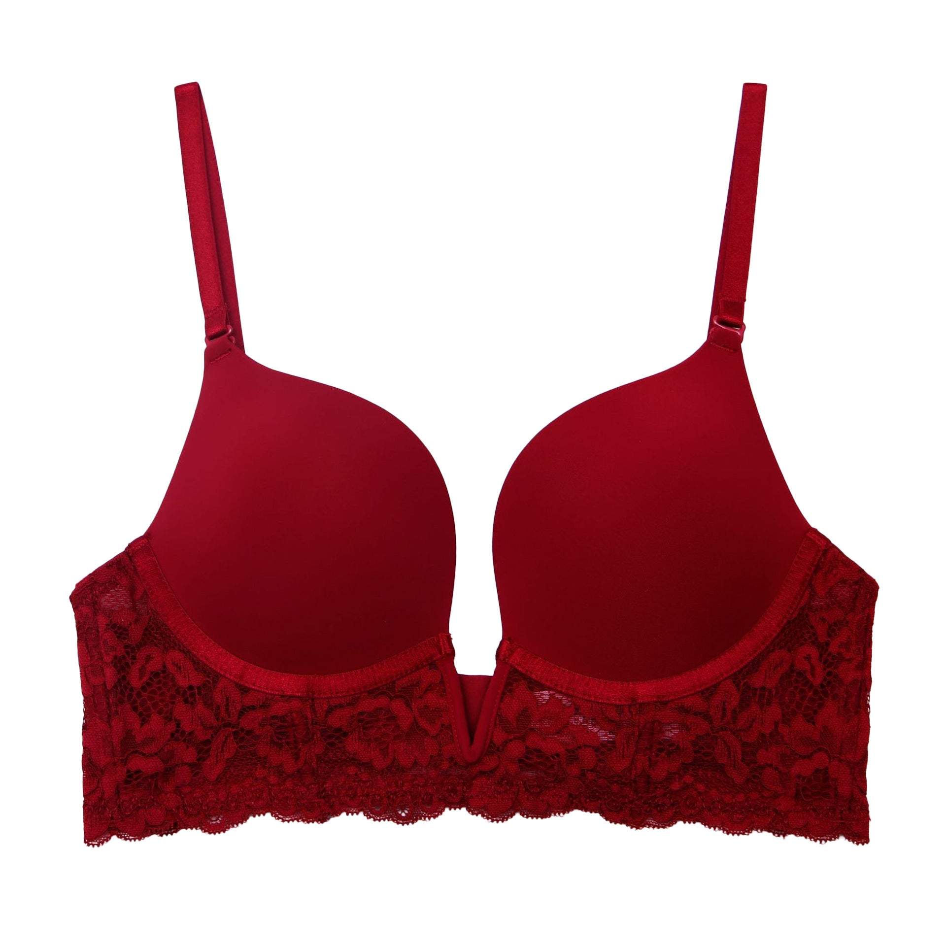 Plunge Maximizer Bra with Lace Panels